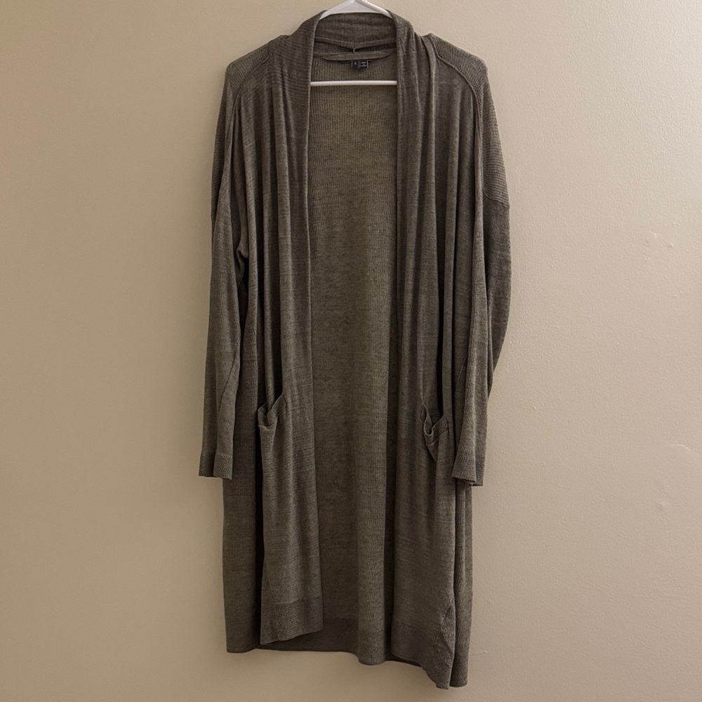 VINCE Linen Lightweight Duster Cardigan